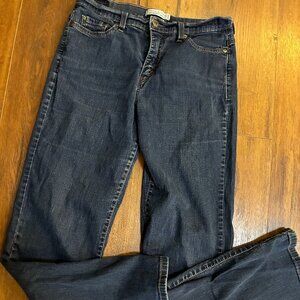 Levis 512 Perfectly Slimming Jeans Womens 12 Blue Medium Bootcut Stretch.